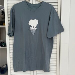 Patagonia Tee Iceberg Polar Bear Blue Sz Medium